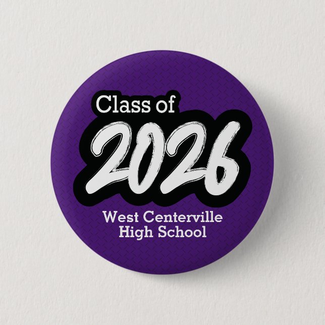 Pincel de negrita púrpura Clase de botón 2026 (Anverso)