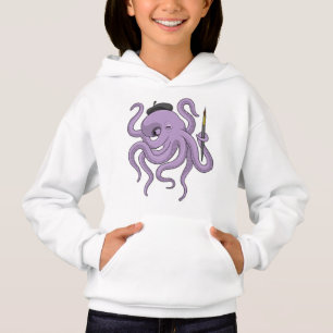 Pincel de pintador de pulpo