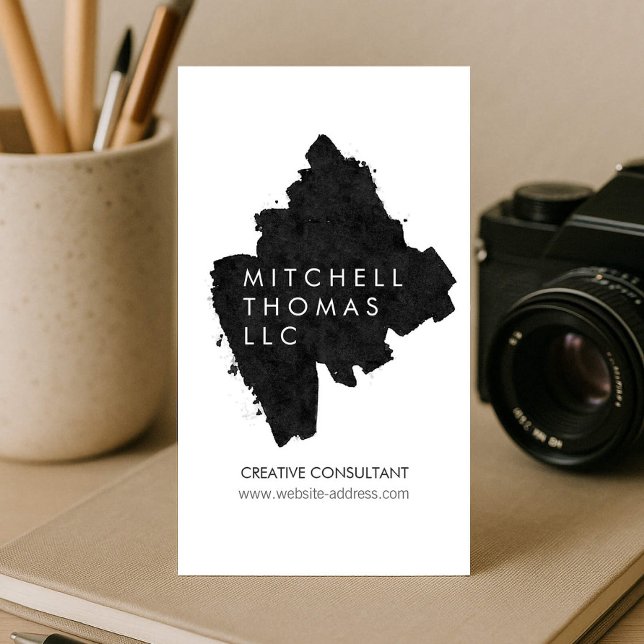 Pincel negro pintado premium rompe creativo (Subido por el creador)