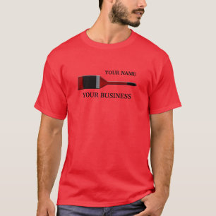 Pincel pintado camiseta roja