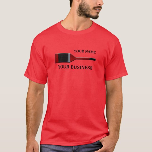 Pincel pintador camiseta roja (Anverso)