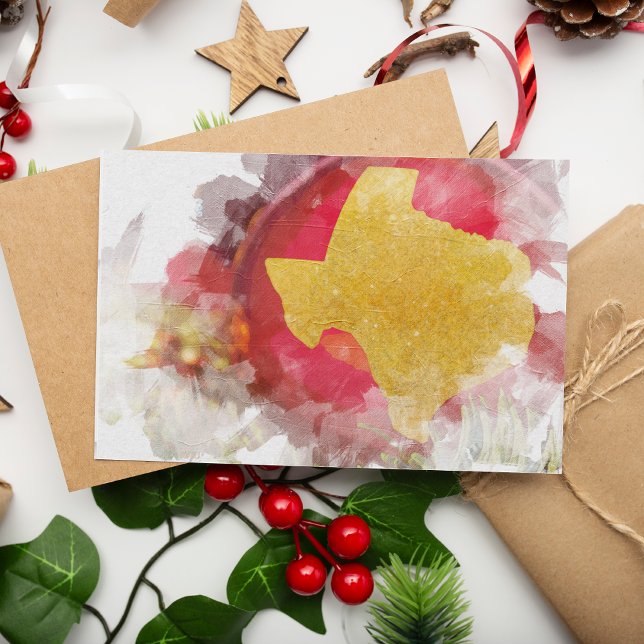 Pincel Texas forma Navidad Ornamento Hol de arte (Subido por el creador)