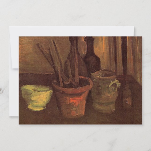 Pinceles de la vida en la olla de Vincent van Gogh (Anverso)