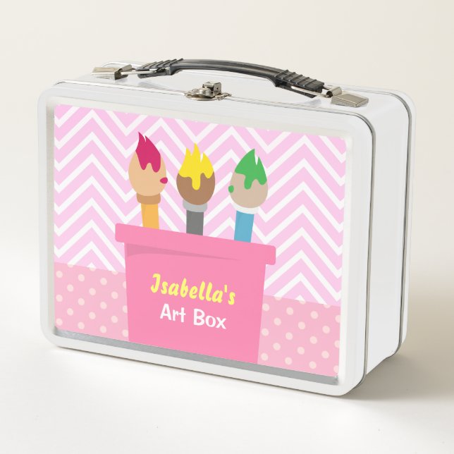 Pinceles de pintura coloridos Artistas Chicas de c (Anverso)