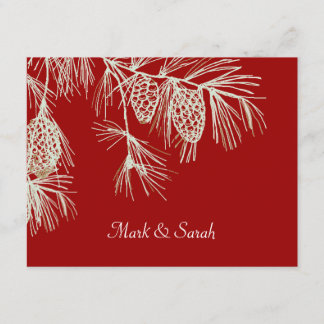 Pine Boughs Red RSVP