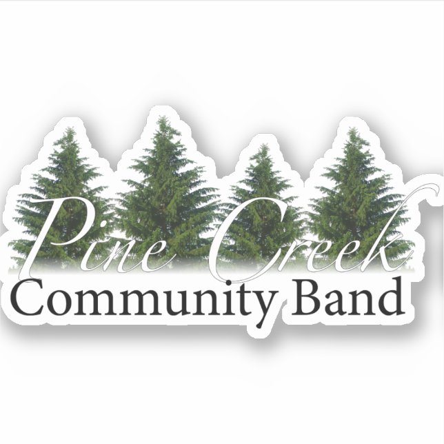 Pine Ceek Band Pegatinas (Anverso)