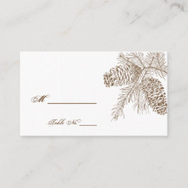 Pine Cone Nature Boda Tarjetas Place