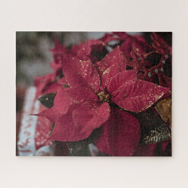 Pine Cone Seasons Greetings Jigsaw Puzzle (Horizontal)