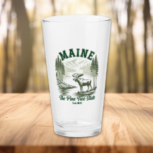 Pine Tree State Moose and River Artwork
