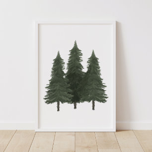 Pine Trees Woodland Nursery Decoración