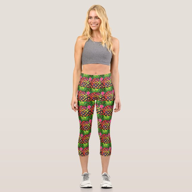 Pineapple Capri Leggings (Anverso)