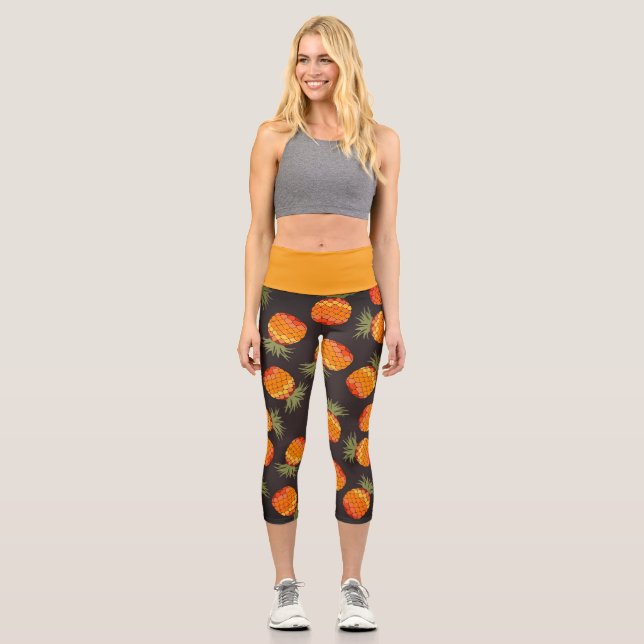 Pineapple Capri Leggings (Anverso)