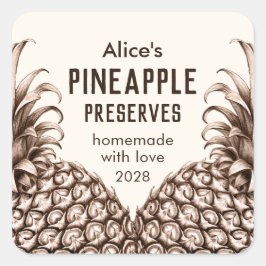 Pineapple conserva la etiqueta de enlatado casera