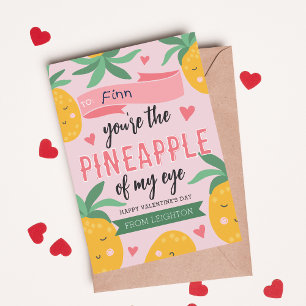 Pineapple de la tarjeta de El día de San Valentín