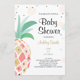 Pineapple Invitación a la ducha para bebés Novia t