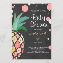 Pineapple Invitación a la ducha para bebés Novia t