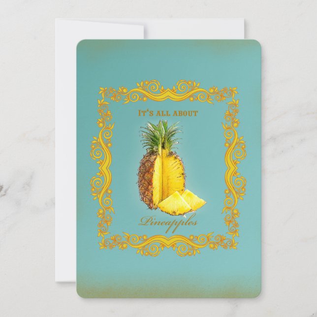 PINEAPPLE ~ Tarjeta de invitación (Anverso)