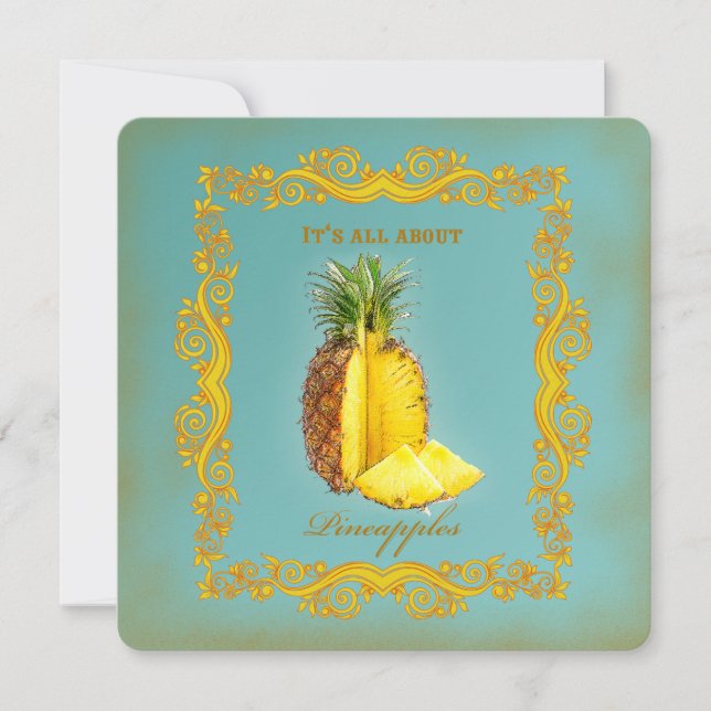 PINEAPPLE ~ Tarjeta de invitación (Anverso)