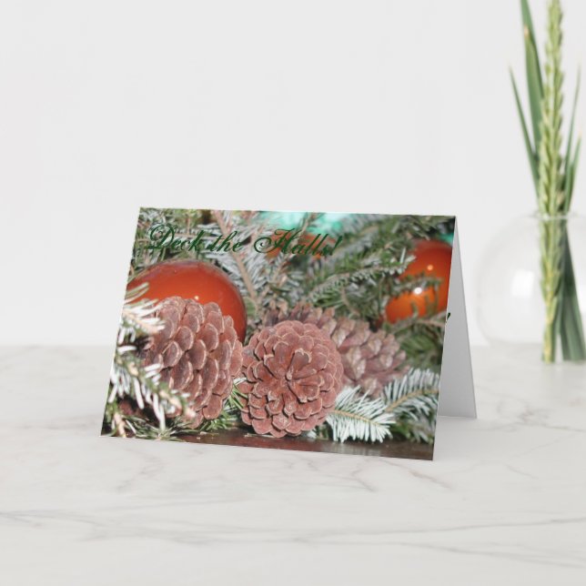 Pinecones en el navidad (Anverso)