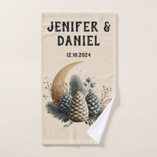 Pinecones y amor por el invierno de la luna crecie
