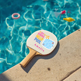 Ping Pong Adiós Escuela Hola Piscina Pala de PingPong Person