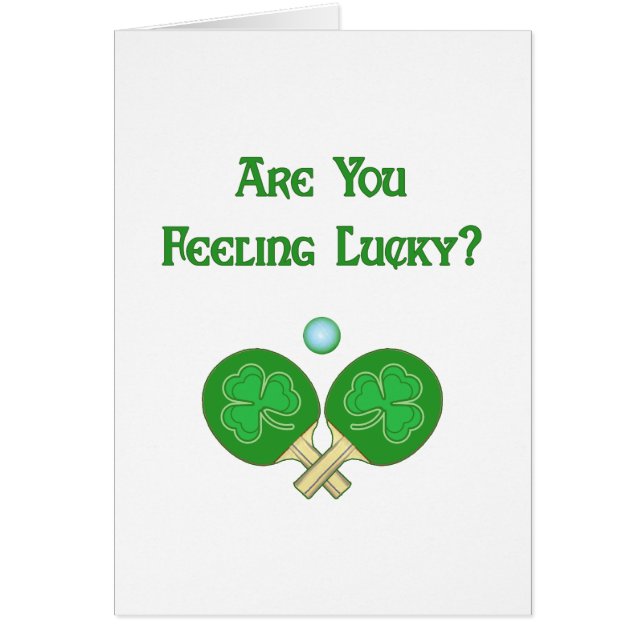 Ping-pong afortunado de sensación (Frente)