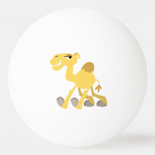 Ping Pong Camello de dibujos animados genial y lindo pelota
