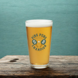 Ping Pong Champion Personalizado Pint Glass