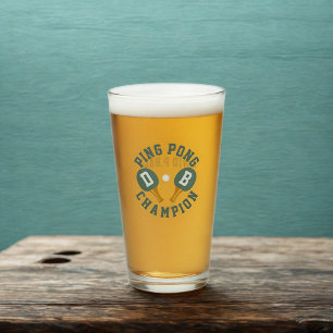 Ping Pong Champion Personalizado Pint Glass
