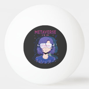 Ping Pong Chica de anime gafas de realidad virtual Pelota de