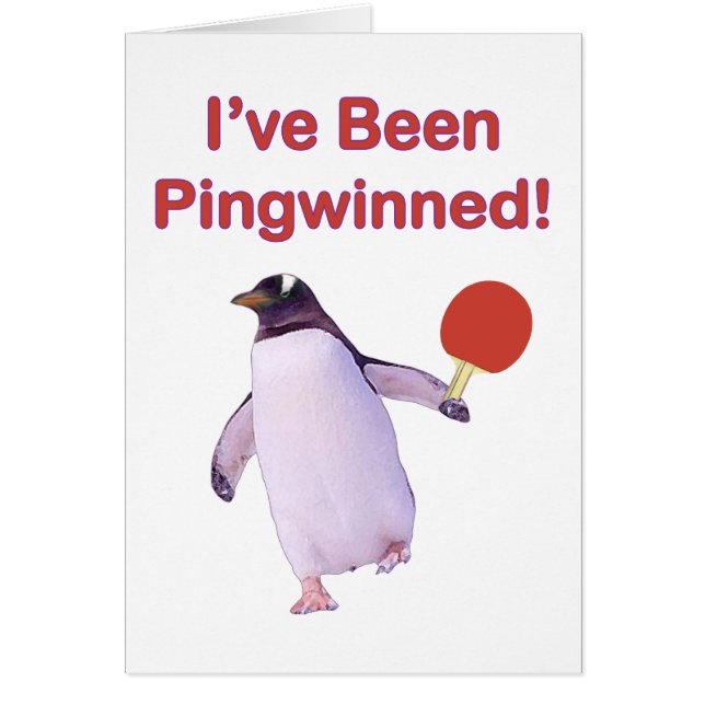 Ping-pong del pingüino de Pingwinned (Frente)