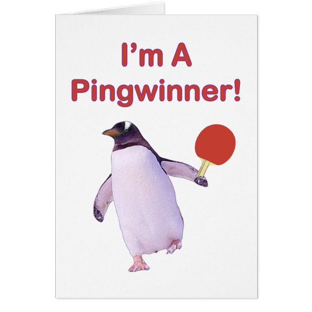 Ping-pong del pingüino de Pingwinner (Frente)