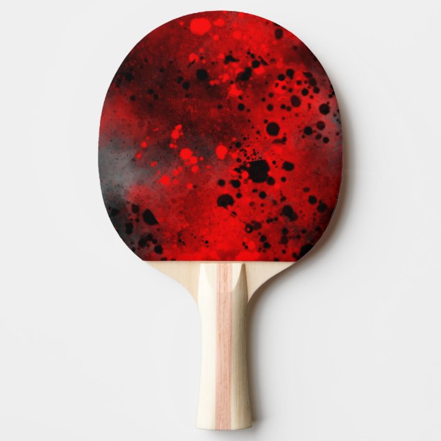 Ping Pong Efecto de salpicadura de pintura en spray Pala de  (Anverso)