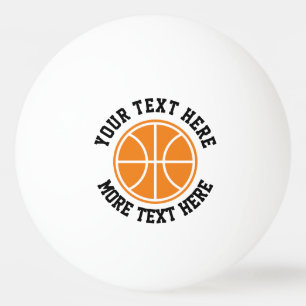 Ping Pong Icono de baloncesto personalizado pelota de tenis 