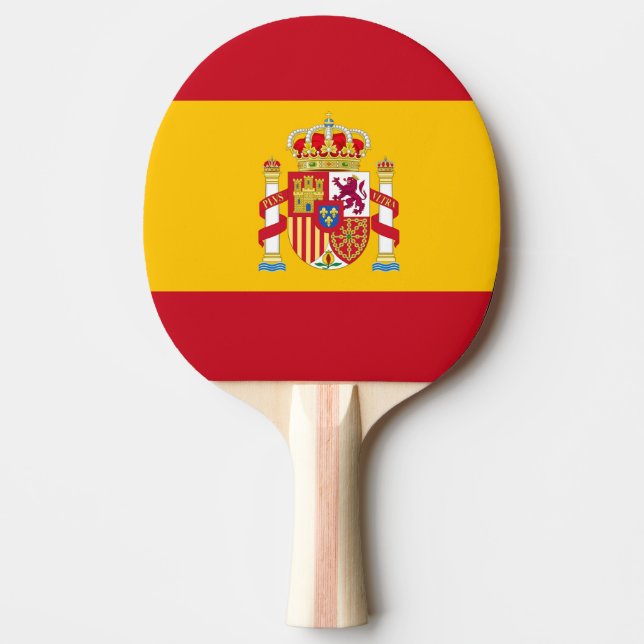 Ping Pong pala tenis de mesa bandera española (Anverso)