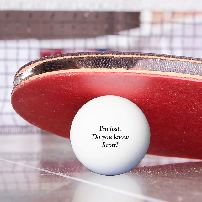 Ping Pong Pelota de Golf Personalizada con Nombre Estoy Perd (Subido por el creador)