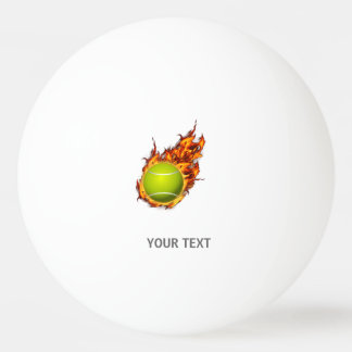 Ping Pong Pelota de tenis personalizada en un regalo sobre e