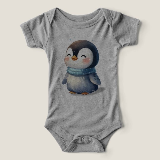 Pingüino acogedor - Arte digital lindo (Diseño delantero )