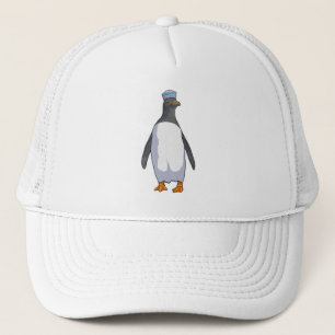 Pingüino como marinero con Gorra