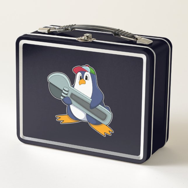 Pingüino como Mecáhaico con Herramienta (Anverso)