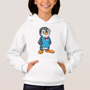 Pingüino como nervioso con gafas