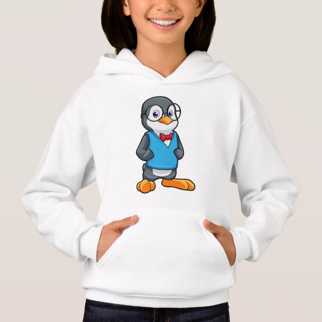 Pingüino como nervioso con gafas (Anverso)