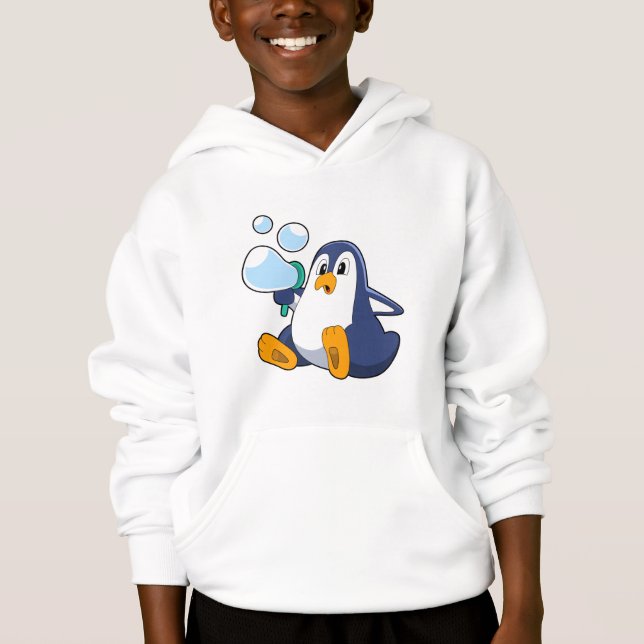 Pingüino con burbujas de jabón.PNG (Anverso)