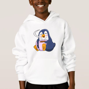 Pingüino con Copa de Café