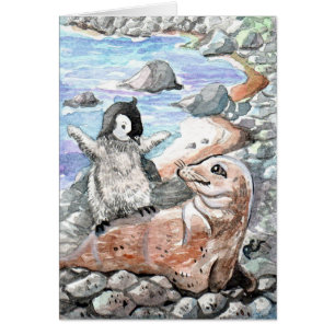 Pingüino con foco de bebé