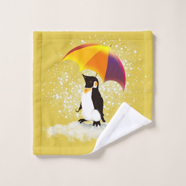 Pingüino con Paraguas (Toallita)