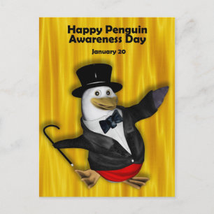 Pingüino conciencia día postal ~ 20 de enero
