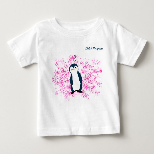 Pingüino confundido | Camiseta para bebés (Anverso)