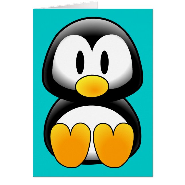 Pingüino de bebé gracioso (Frente)