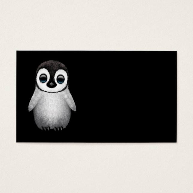 Pingüino de bebé lindo en negro (Frente)